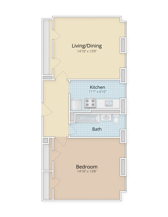 Woodley Park Studio, 1, 2 & 3Bedroom Apartments Cathedral Mansions